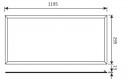 LED Panel RE-30120 AW-40W-U19-dw, set, weißer Rahmen